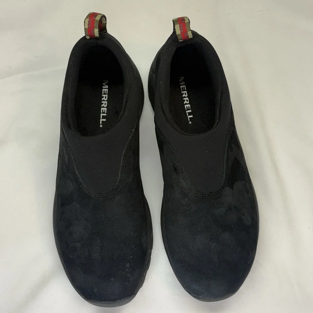 Merrell Winter Moc 3 Mens Slip On Hiking Shoe Suede Size 8.5 Black